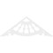 Ekena Millwork Pitch Wagon Wheel Architectural Grade PVC Gable Pediment, 60"W x 22 1/2"H x 1"P (9/12) GPP060X023X100WAG - alternate 5
